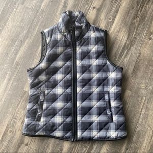 Plaid Puffer Vest